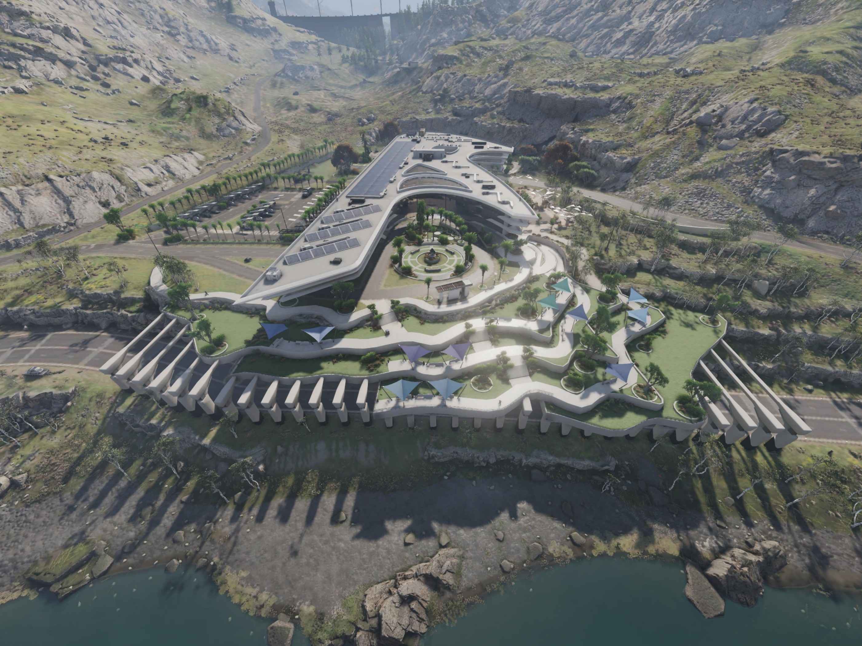 Research facility exterior view